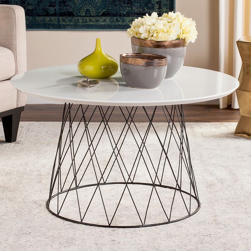 Safavieh Industrial Contemporary Round Coffee Table