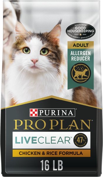 Purina Pro Plan LiveClear Probiotic Chicken and Rice Formula Dry Cat Food