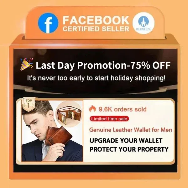 🎉  Promotion-49% OFF-🔒RFID🔒Genuine Leather Wallet for Men💰