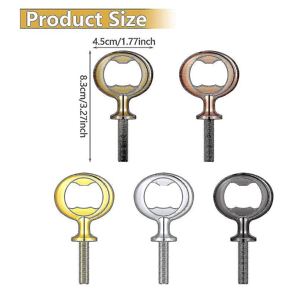 10pcs Bottle Opener Blanks Stainless Steel Bottle Opener Inserts Kit -