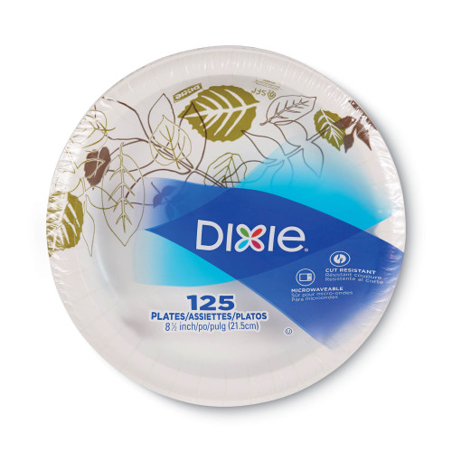 Dixie Pathways Soak-Proof Shield Mediumweight Paper Plates， WiseSize， 8.5