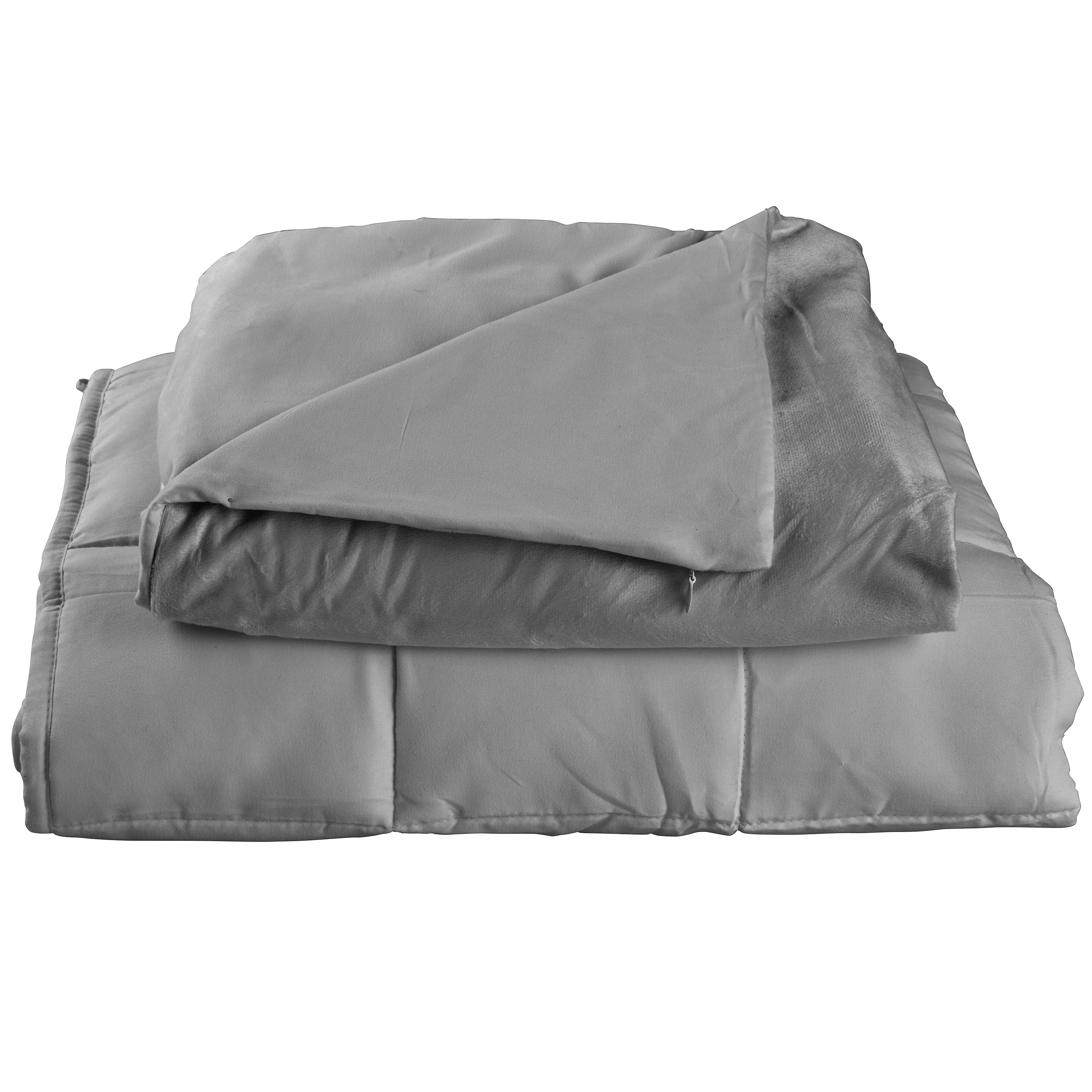 Tranquility Temperature Balancing Weighted Blanket with Washable Cover， 12 lbs