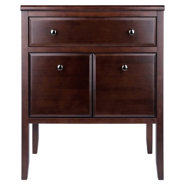 Wood Orleans Modular Buffet Cabinet， Sideboard， Cappuccino Finish