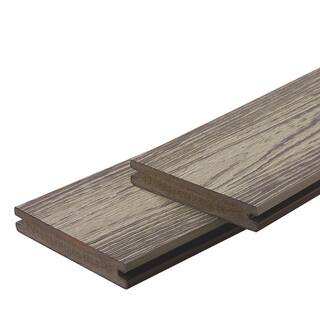 FORTRESS Apex 1 in. x 6 in. x 8 ft. Arctic Birch Grey PVC Grooved Deck Boards (2-Pack) 251060821