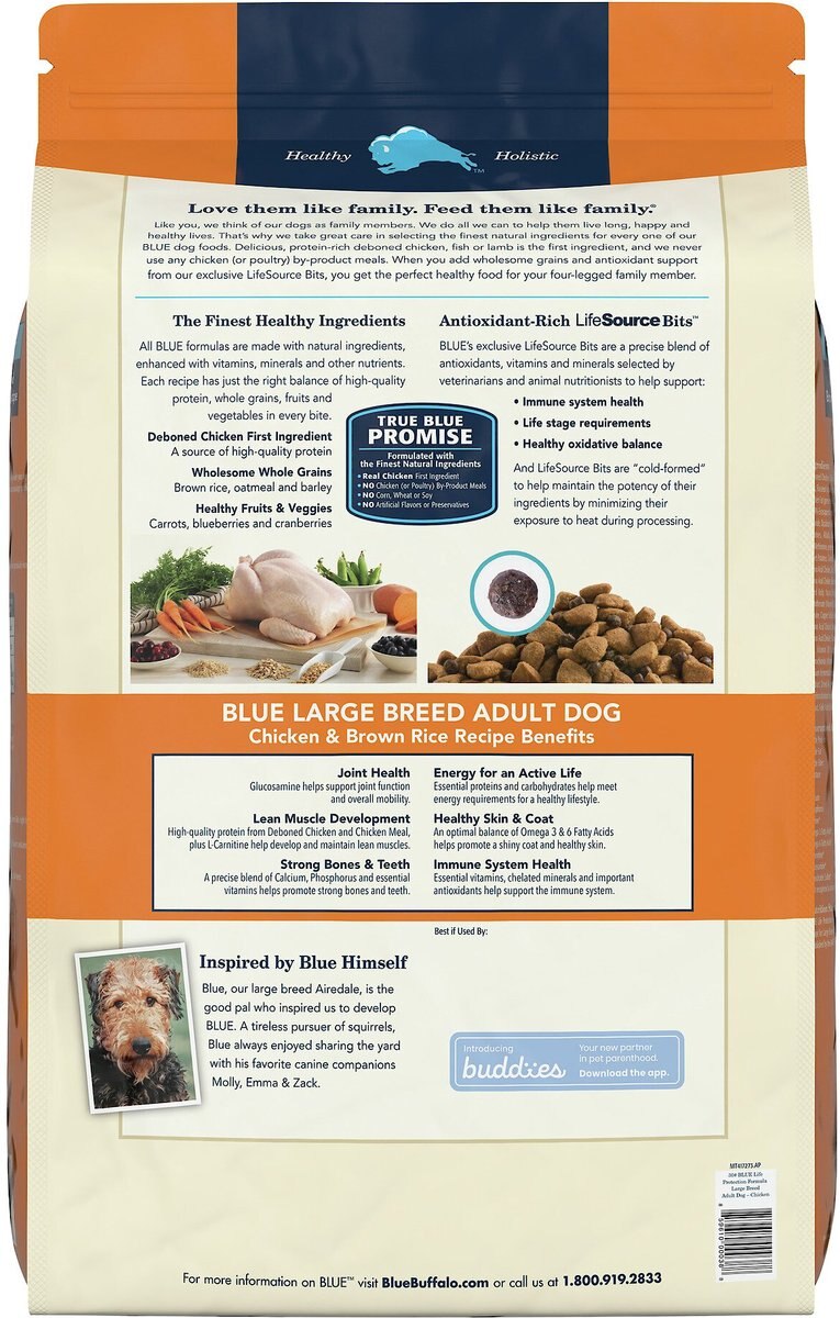 Blue Buffalo Life Protection Formula Large Breed Adult Chicken and Brown Rice Recipe Dry Dog Food