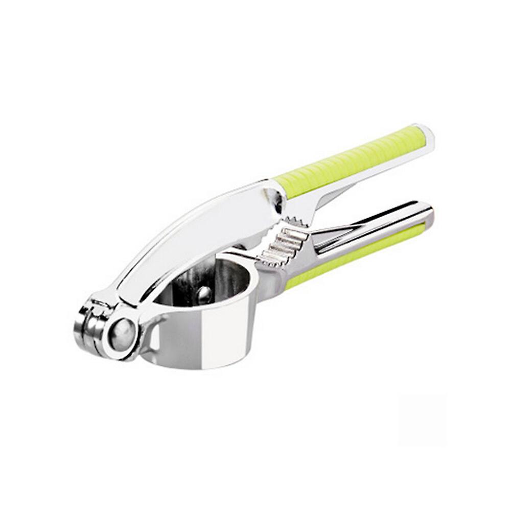 Garlic Press Ginger Press Mincer Crusher Chopper Garlic Press Crusher With Walnut Open Tools(green)