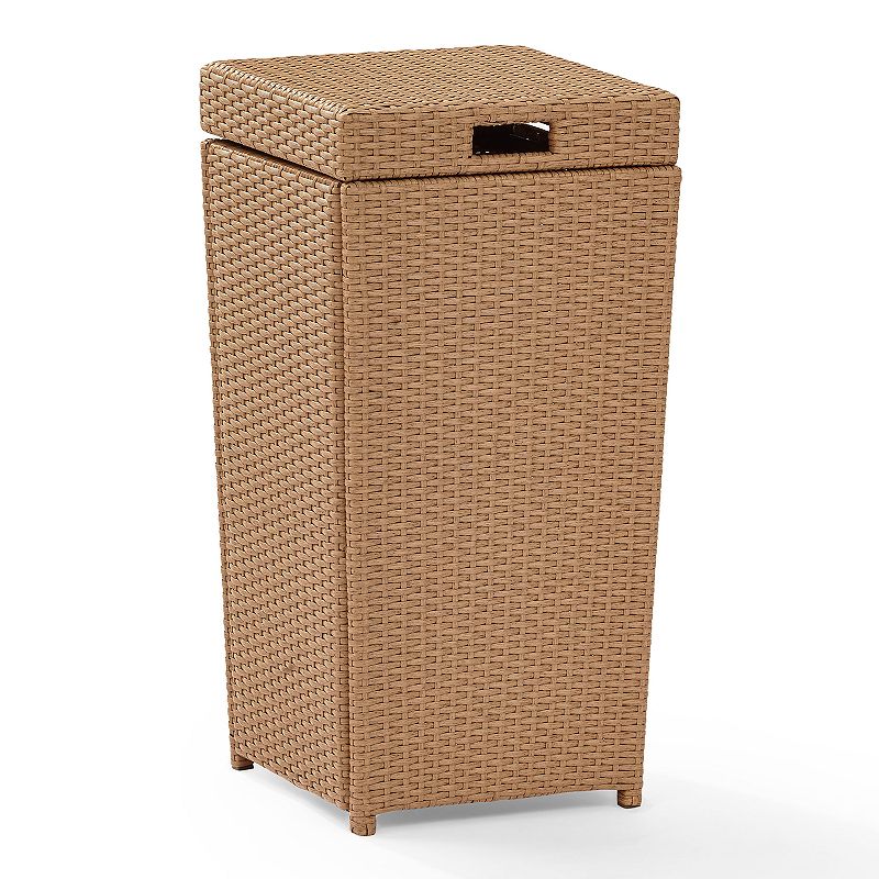 Crosley Furniture Palm Harbor Patio Wicker Trash Can