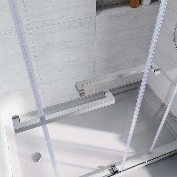 Frameless Glass Shower Doors 56 60 in.W x 76 in. H...