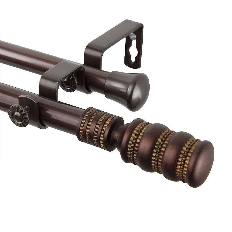 Rod Desyne Dollop Adjustable Double Curtain Rod