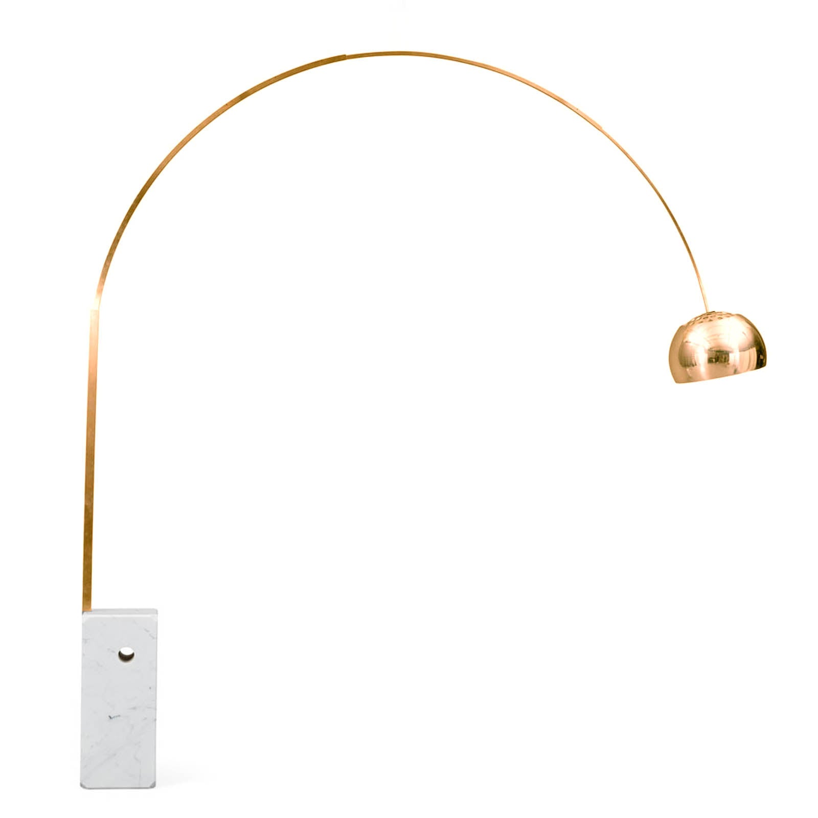 Arc Lamp With Natural Marble Base Bp0078-G