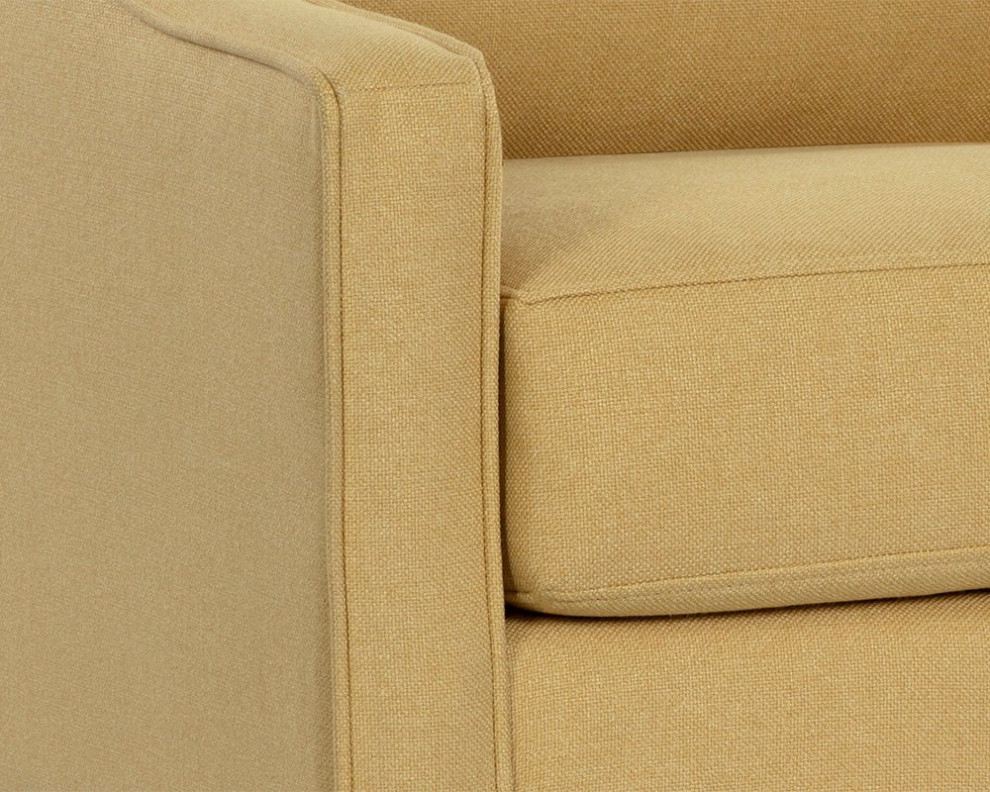 Artan Armchair  Limelight Honey   Midcentury   Armchairs And Accent Chairs   by Peachtree Fine Furniture  Houzz