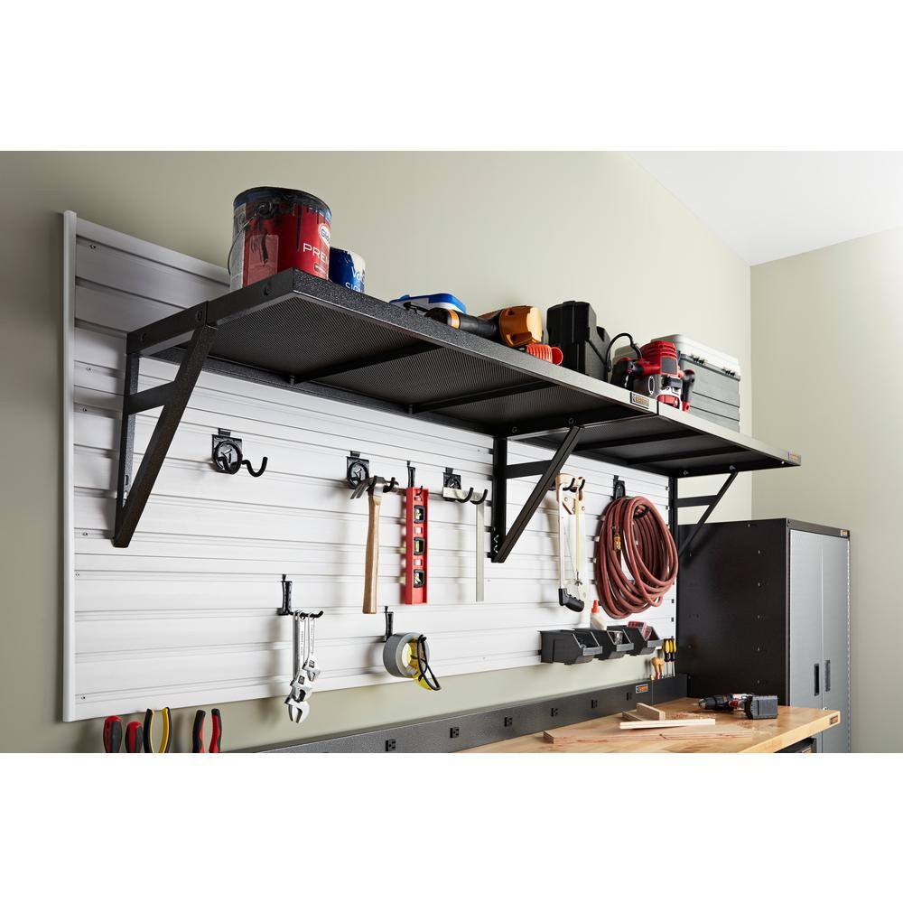 Gladiator Premier Series 20 in. x 45 in. Metal Garage Wall Shelving in Hammered Granite GAWA45SFTG