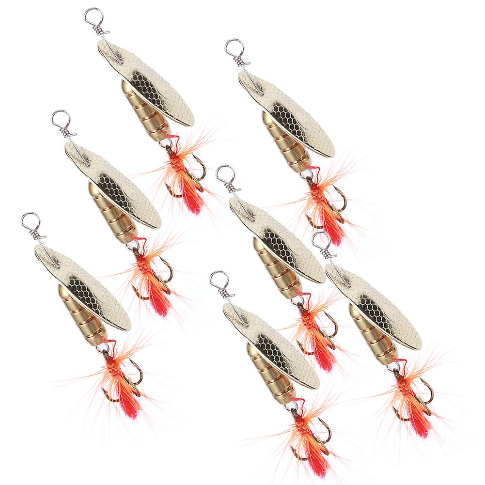 7pcs 3gand#8209;5.5g Composite Sequin Bait Metal Rotation Lure Feather Hook Swimbait Fishing Tackle1/8oz(4.5g)