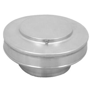 Active Ventilation 5 in. Dia Aluminum Vent Pipe Cap in Mill Finish VPC-5