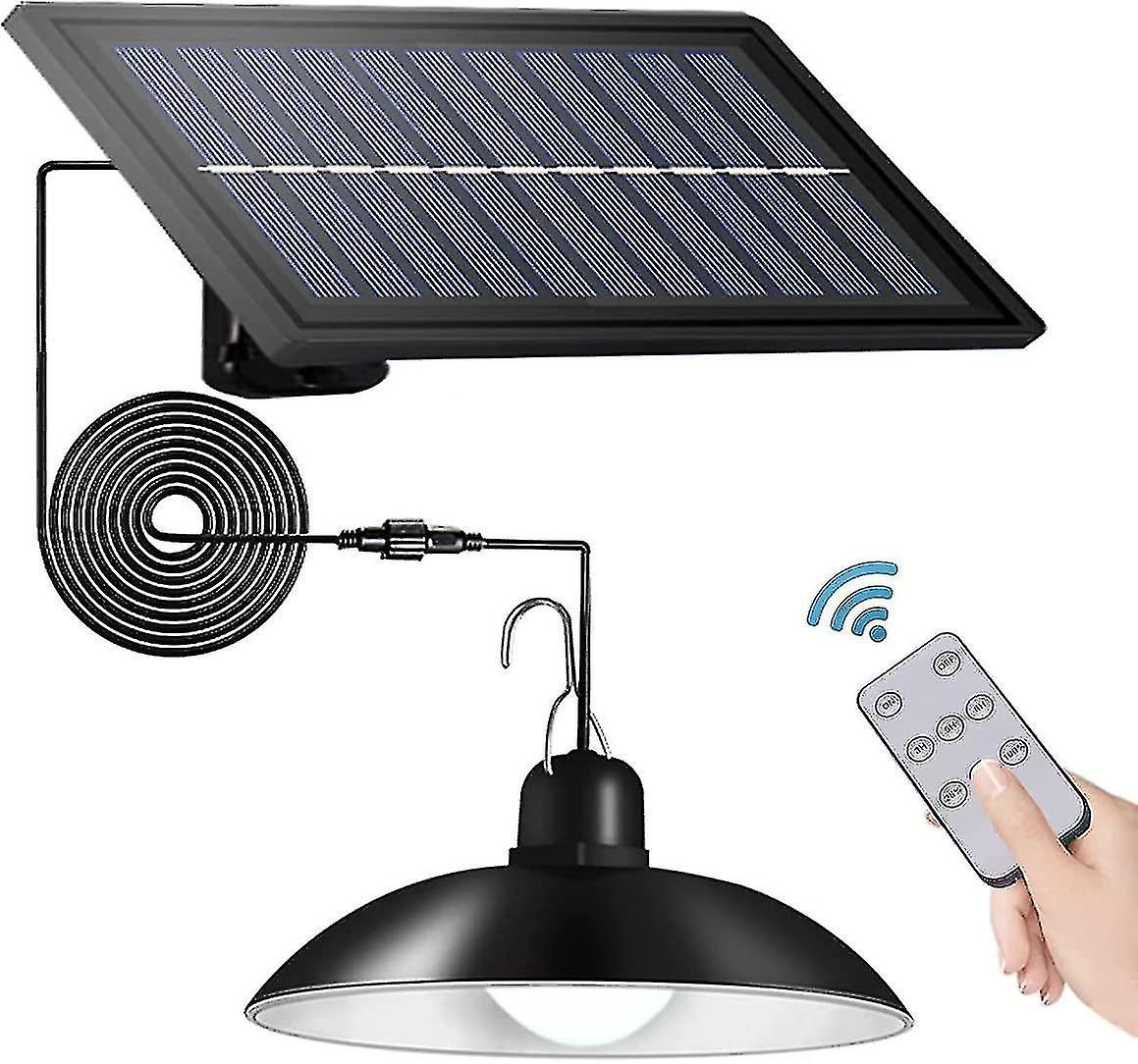 Solar Lights Outdoor/indoor，remote Control Solar Powered Pendant Lights Ip65 Waterproof，auto On/off