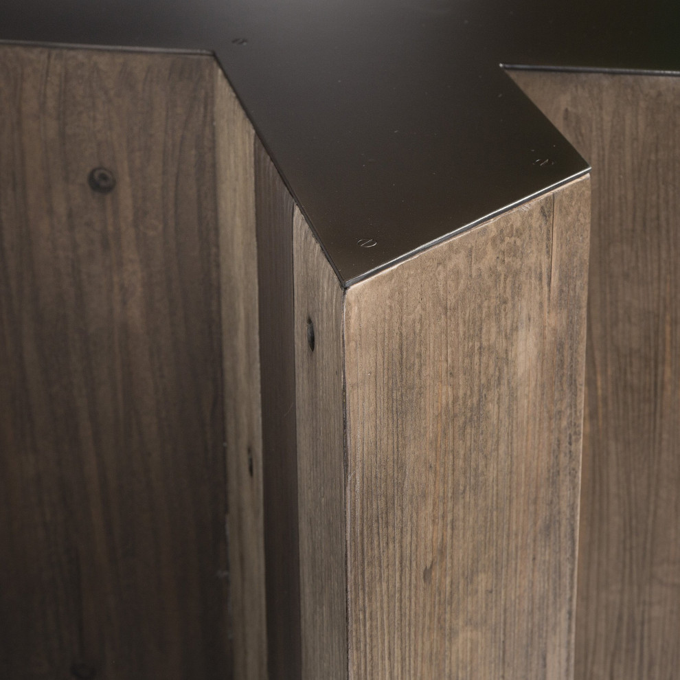 X Letter Side Table   Industrial   Side Tables And End Tables   by Peachtree Fine Furniture  Houzz