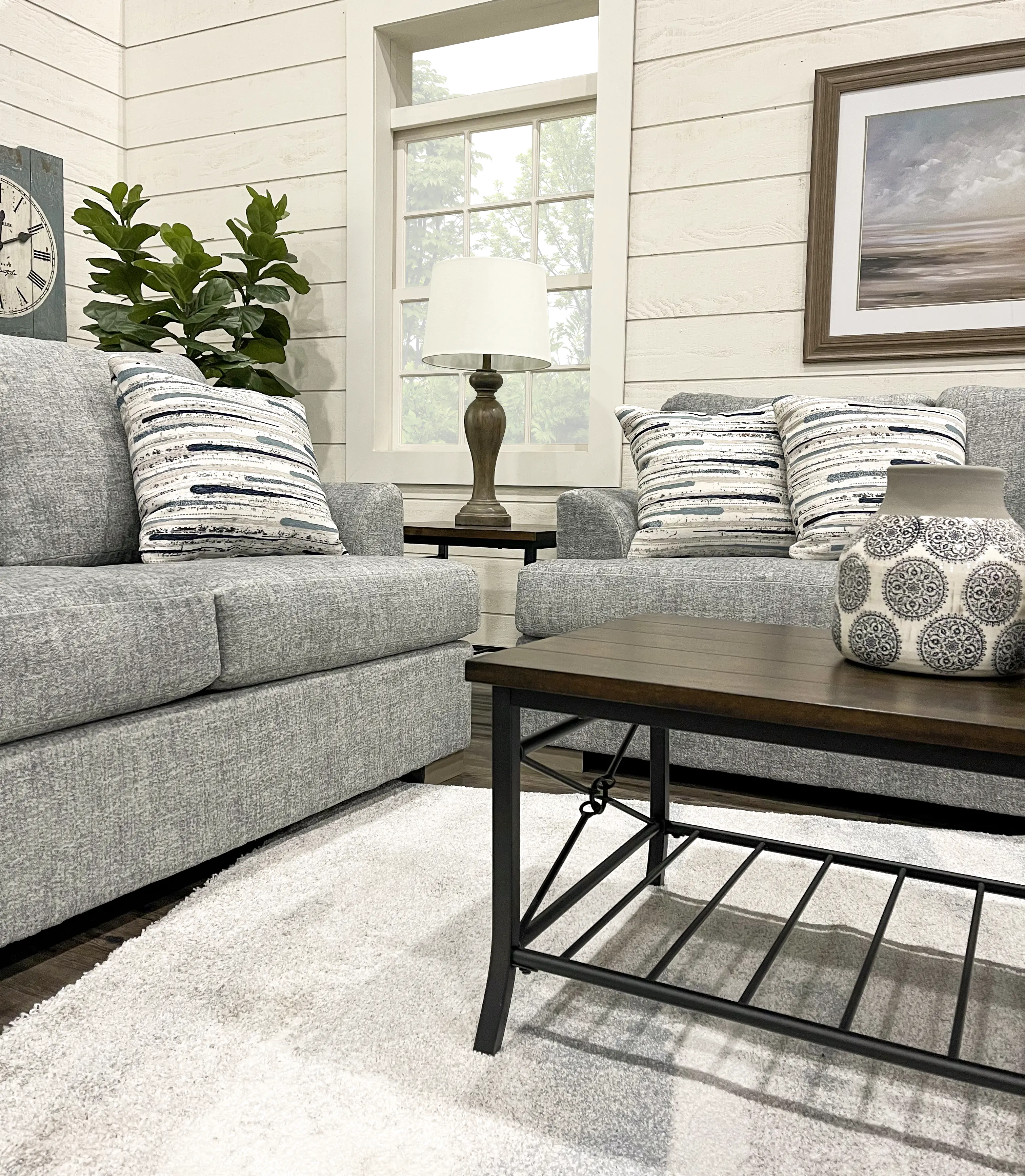 Villa Gray 7 Piece Living Room Set