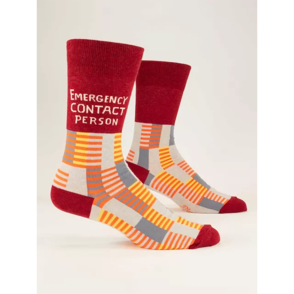   Men's Crew Socks - EMERGENCY CONTACT PERSON