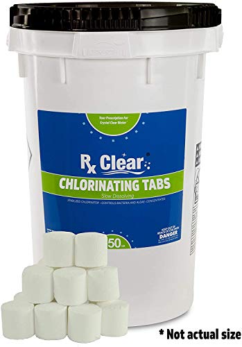 Rx Clear 1" Stabilized Chlorine Tablets | 50 lb Bucket | 24-Pack