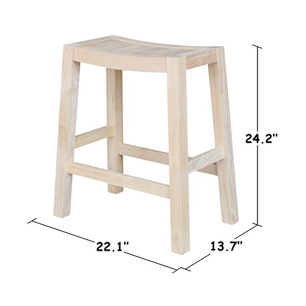 Solid Wood Ranch Stool