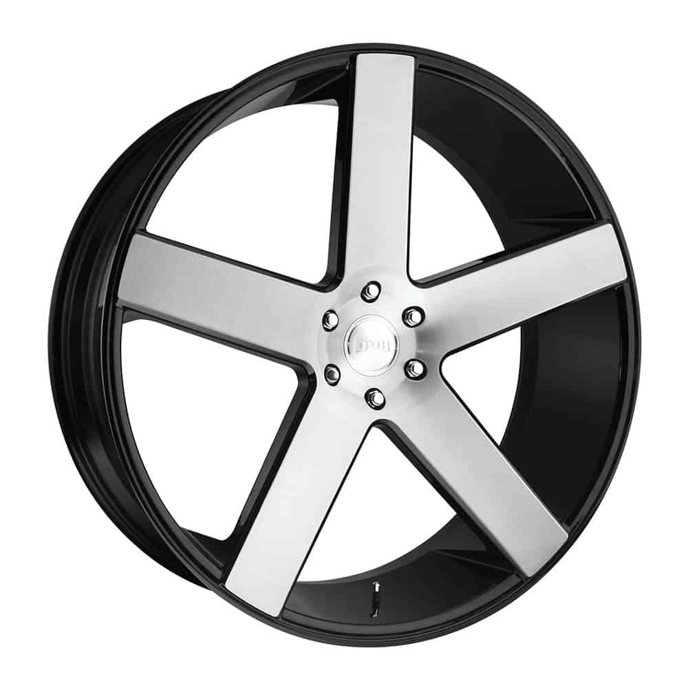 DUB 1PC S217 BALLER S217 24X10 6X5.5 GL-BLK-BRSHD 30MM