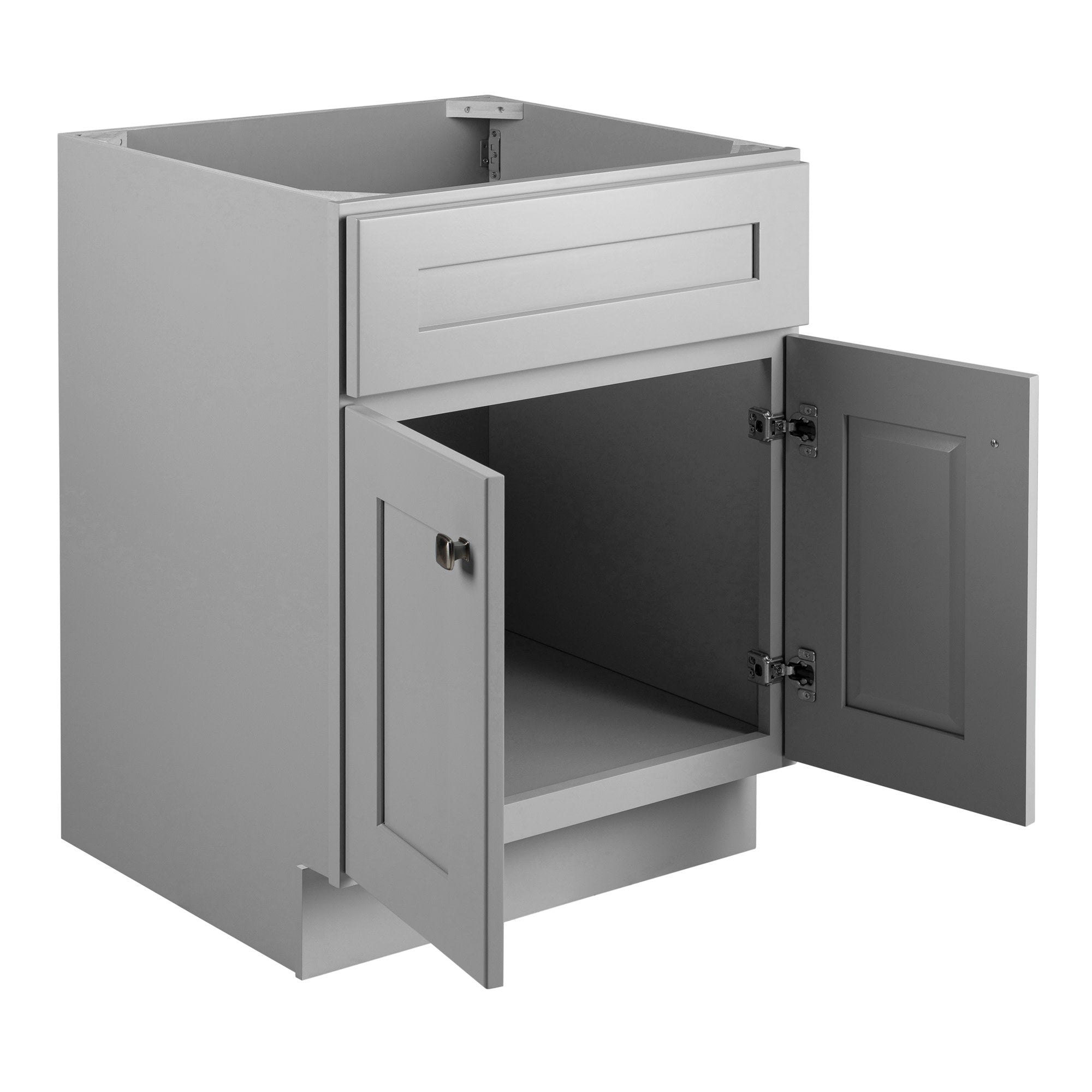 Design House Brookings Ready to Assemble Vanity Without Top in Gray, 24-Inch by 21-Inch