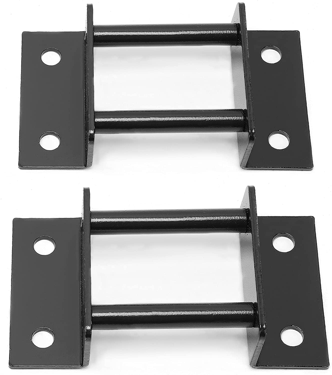 ECOTRIC Steel 3rd Black Seat Brackets with Strikers and Bolts for 2000-2014 Chevrolet Tahoe GMC Yukon Style Split 3rd-Row Seats