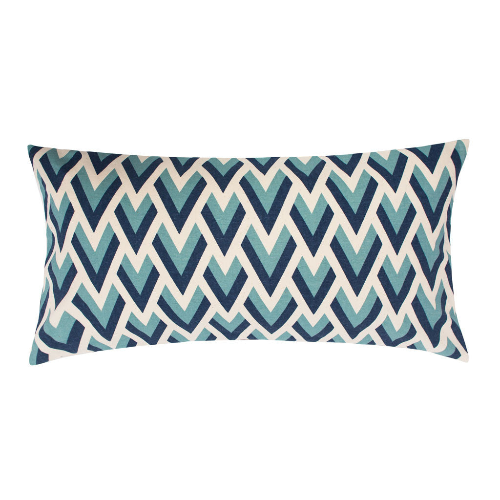 Blue Peacock Throw Pillow