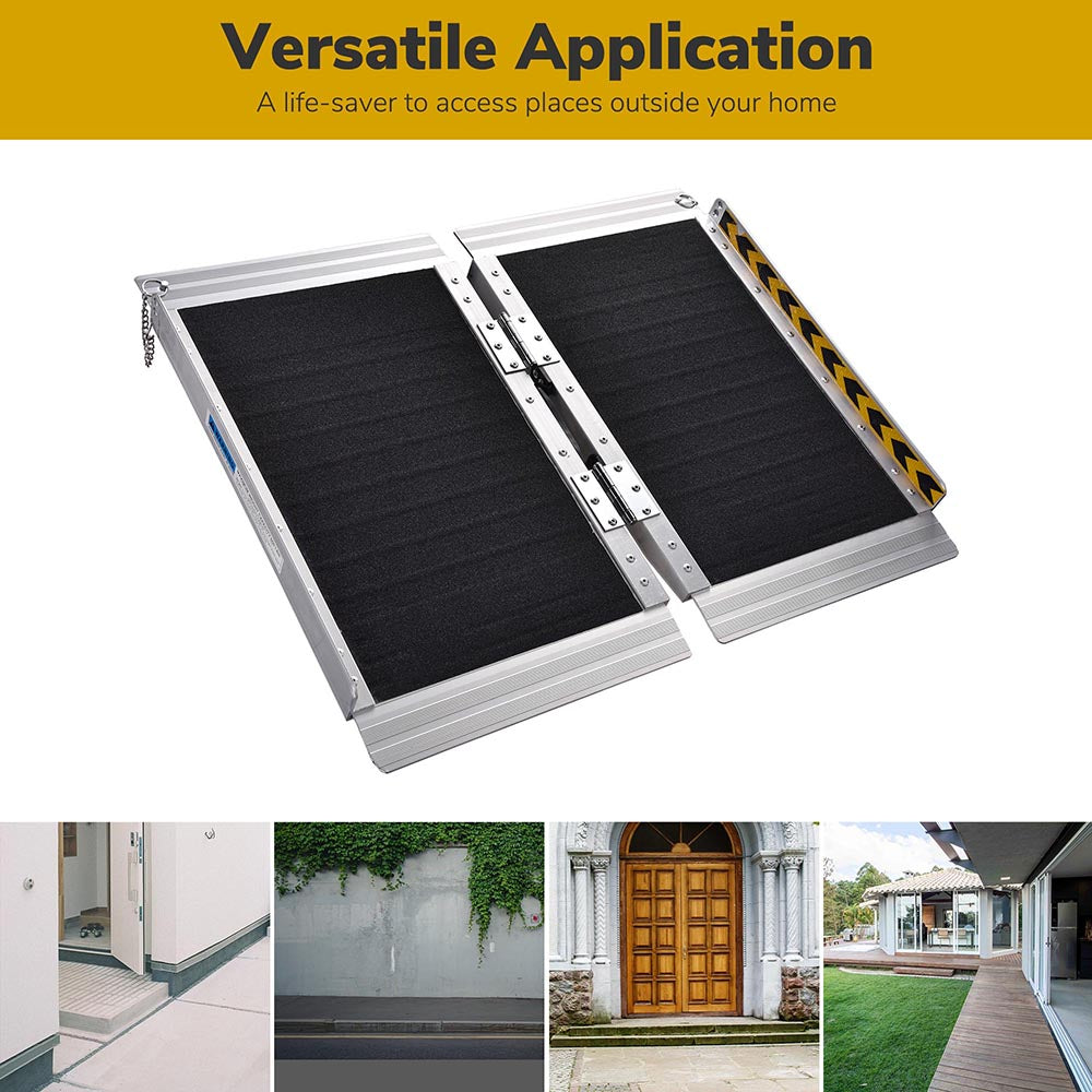 Yescom Wheelchair Ramp 600lb Capacity 2'x29