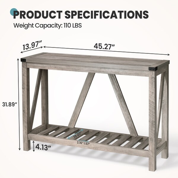 Crestlive Products 2 Tiers Entryway Console Table - 45.27