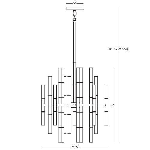 Meurice 30-Light Chandelier in Various Finishes