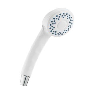 Delta 1-Spray Patterns 1.75 GPM 2.8 in. Wall Mount Handheld Shower Head in White 59462-WH18-PK