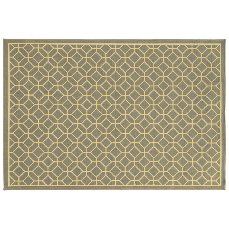 StyleHaven River Geometric Trellis Indoor Outdoor Rug