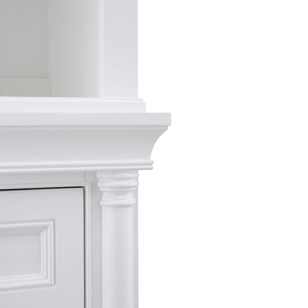 Home Decorators Collection Strousse 21 in W x 72 in D Linen Cabinet in White