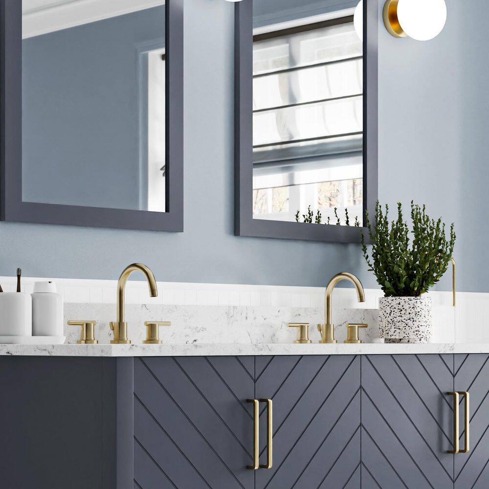 Home Decorators Collection Baybarn 60 in. W x 22 in. D x 35 in. H Double Sink Bath Vanity in Blue Ash with Engineered Carrara Top and Sink 1924VA60-310925