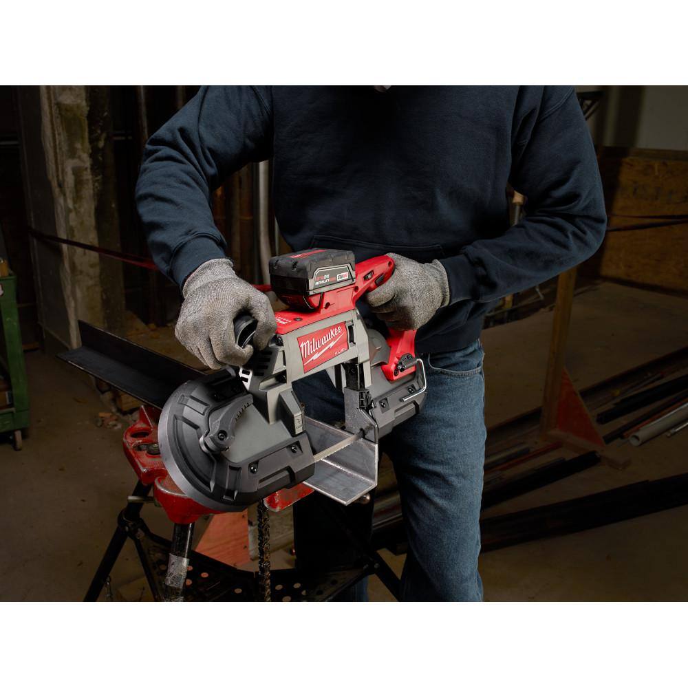 MW M18 FUEL GEN-2 18V Lithium-Ion Brushless Cordless SAWZALL Reciprocating Saw with Deep Cut Band Saw (Tool-Only) 2821-20-2729-20