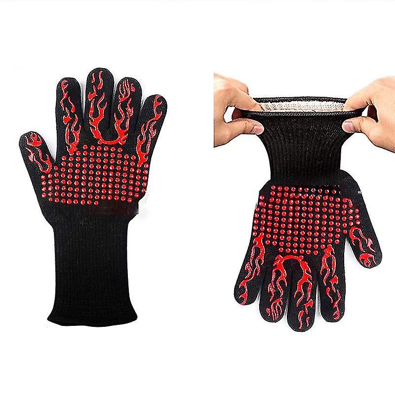 Bbq Mitts Microwave Mitts Silicone Oven Goloves High Temperature Resistance