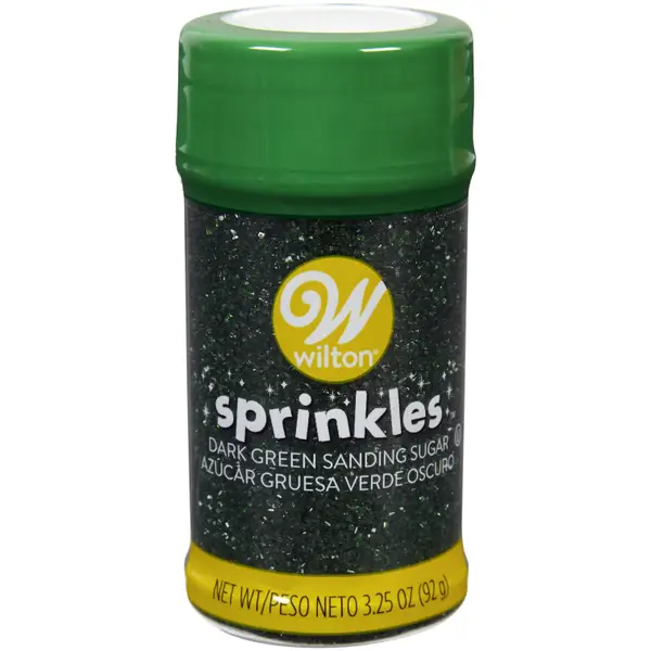 Wilton 3.25 oz Dark Green Sanding Sugar Sprinkles