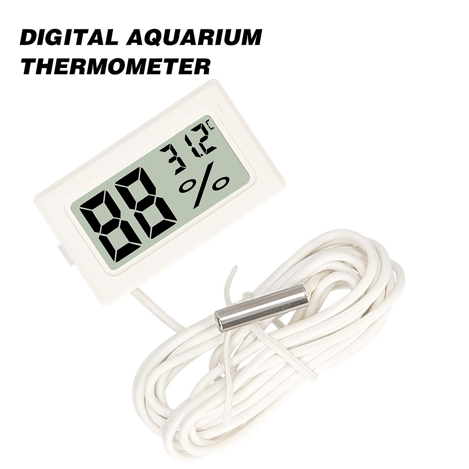 Digital Aquarium Thermometer Lcd Fish Tank Temperature Meter Gauge With Waterproof Ntc Probe -50~110 For Refrigerator Fish Tank Marine Reptile Incubat