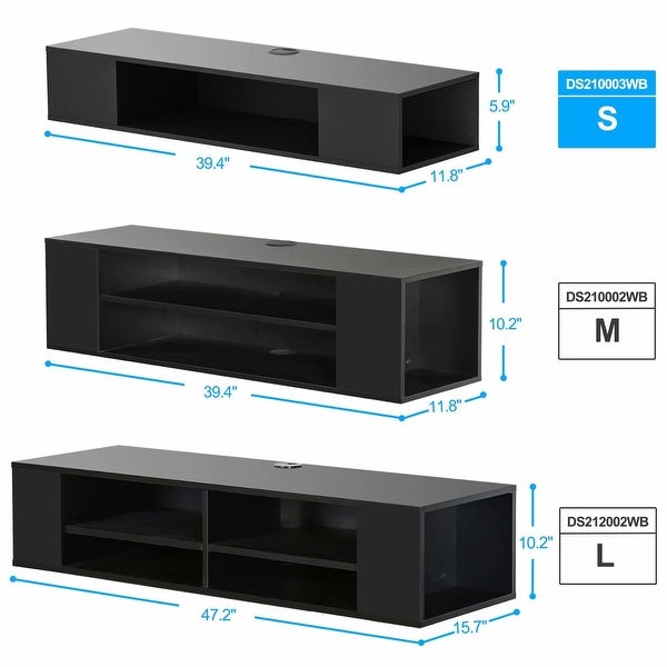 Floating TV Stand Entertainment Center Media Console TV Shelf