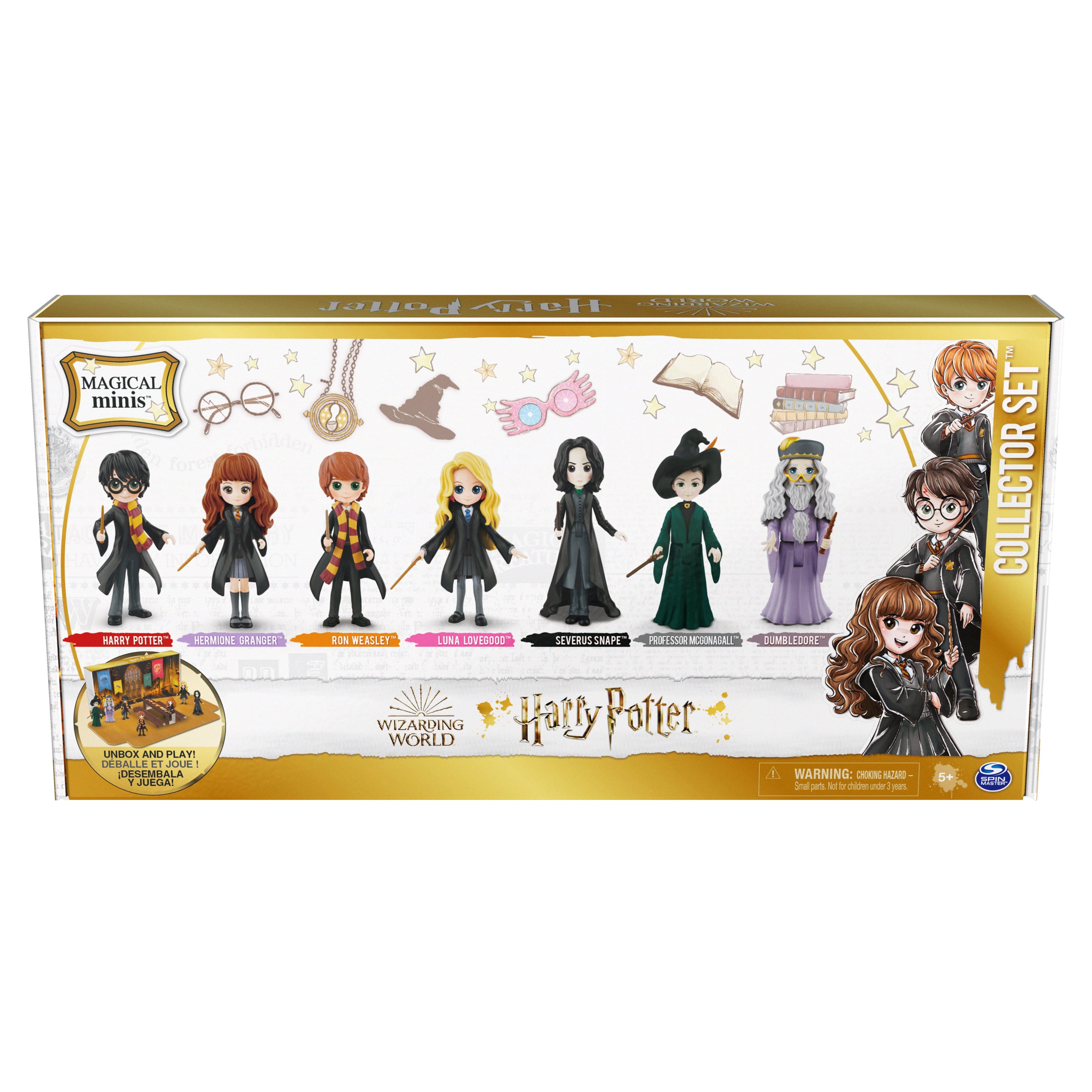 Wizarding World Harry Potter, Magical Minis Collector Set with 7 Collectible 3-inch Toy Figures, Kids Toys for Ages 5 and up