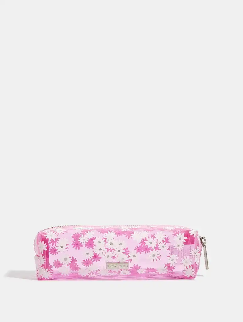 Pink Ditsy Daisy Pencil Case