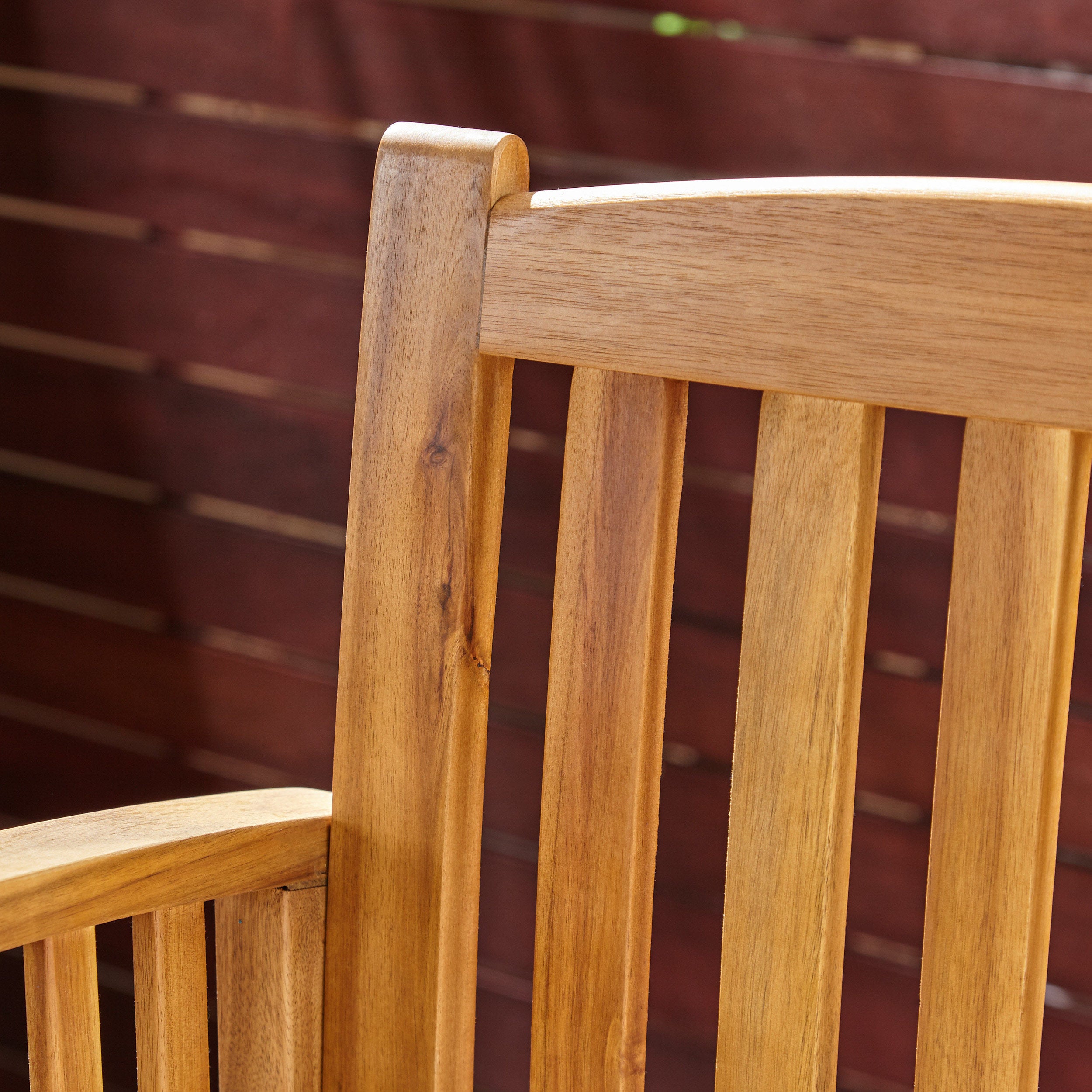 Grace Outdoor Acacia Barstools, Gray Finish and Dark (Set of 2)