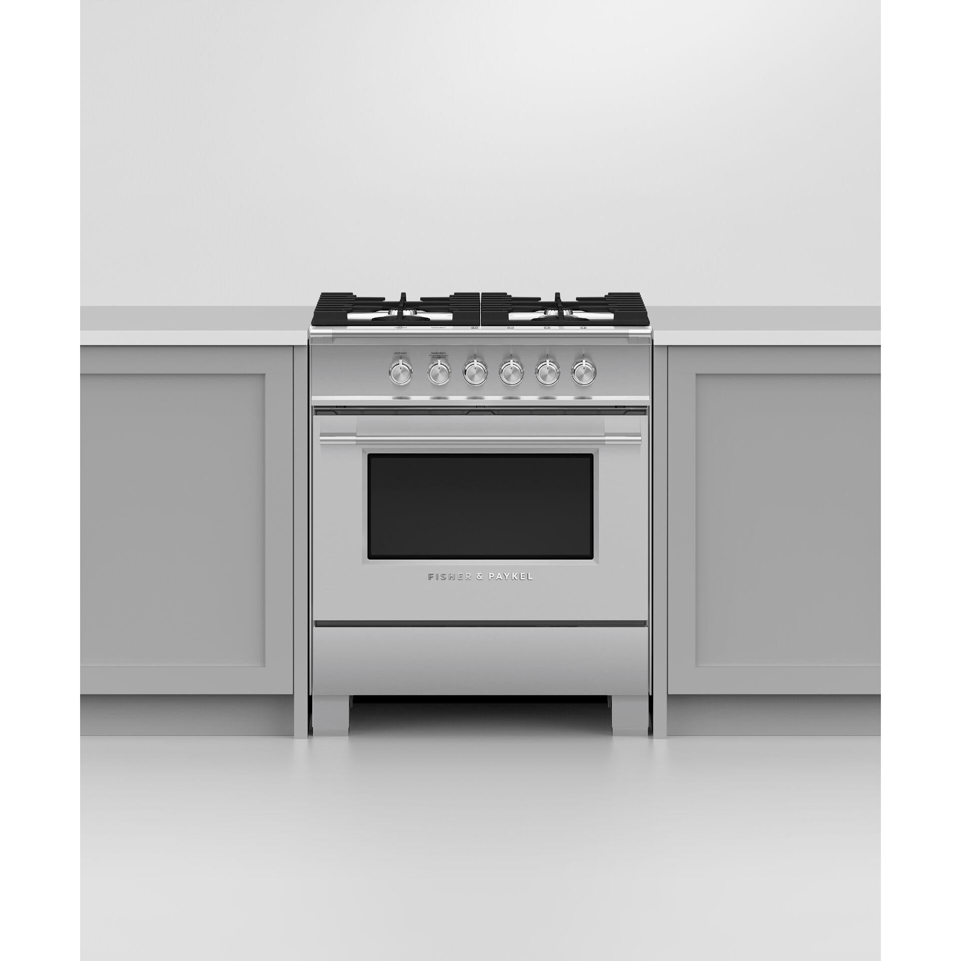 Fisher & Paykel 30-inch Freestanding Gas Range with AeroTech? Technology OR30SCG4X1