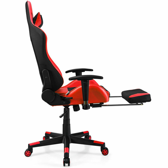 Costway 74285631 PU Leather Gaming Chair with USB ...