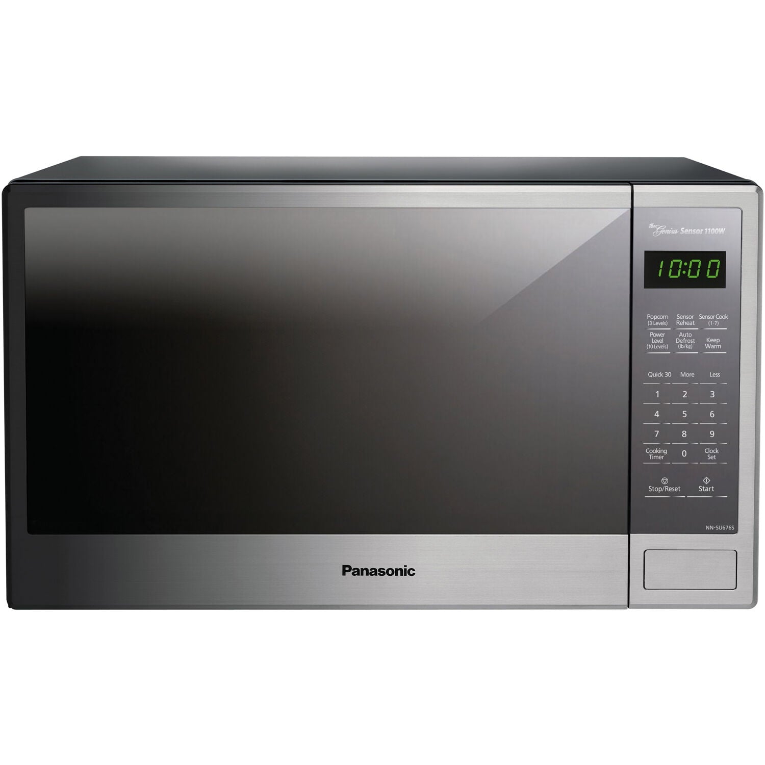 Panasonic Genius Sensor 1.3-Cu. Ft. 1100W Countertop Microwave Oven in Stainless Steel