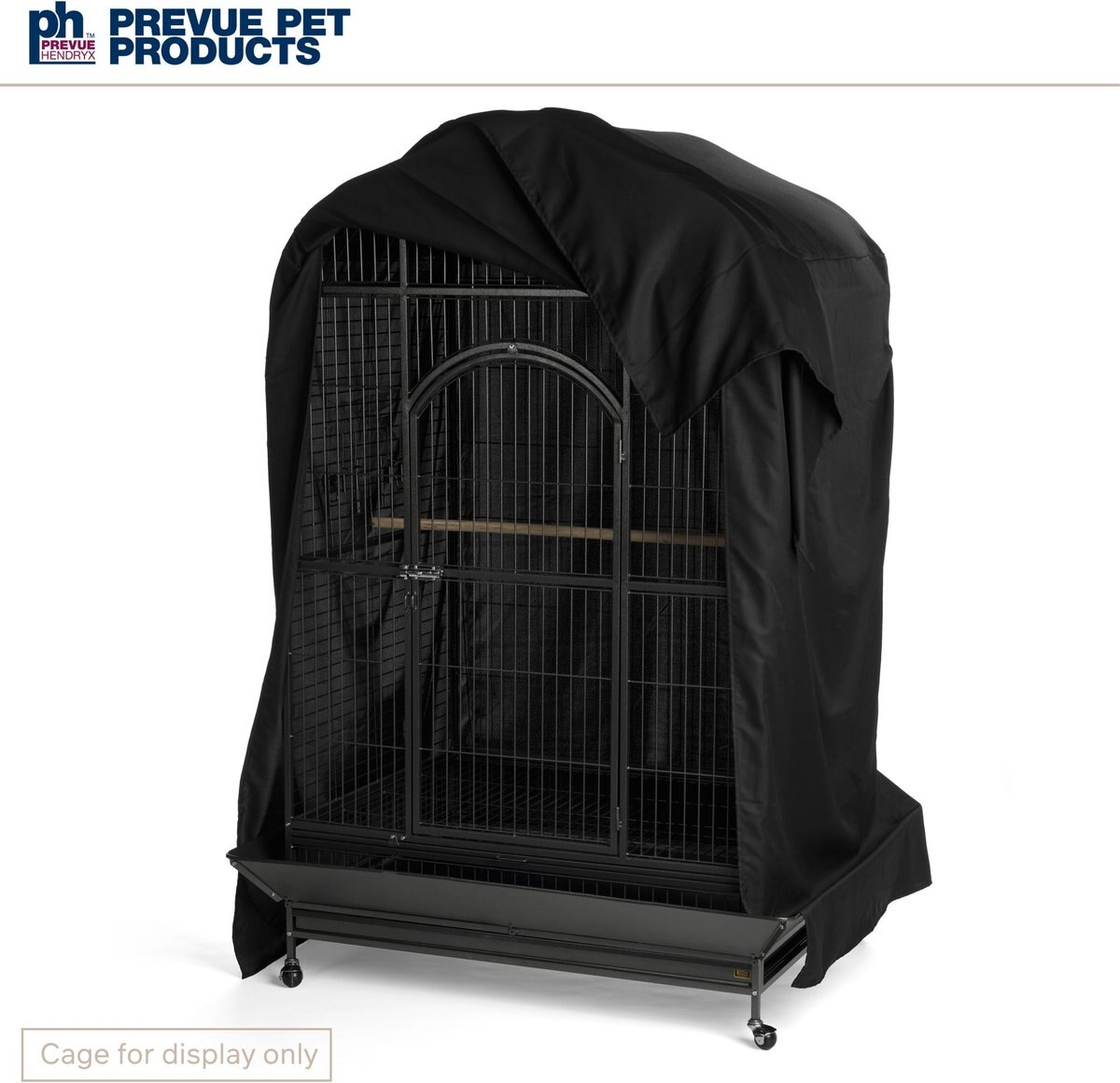 Prevue Pet Products Good Night Bird Cage Cover， Black， X-Large