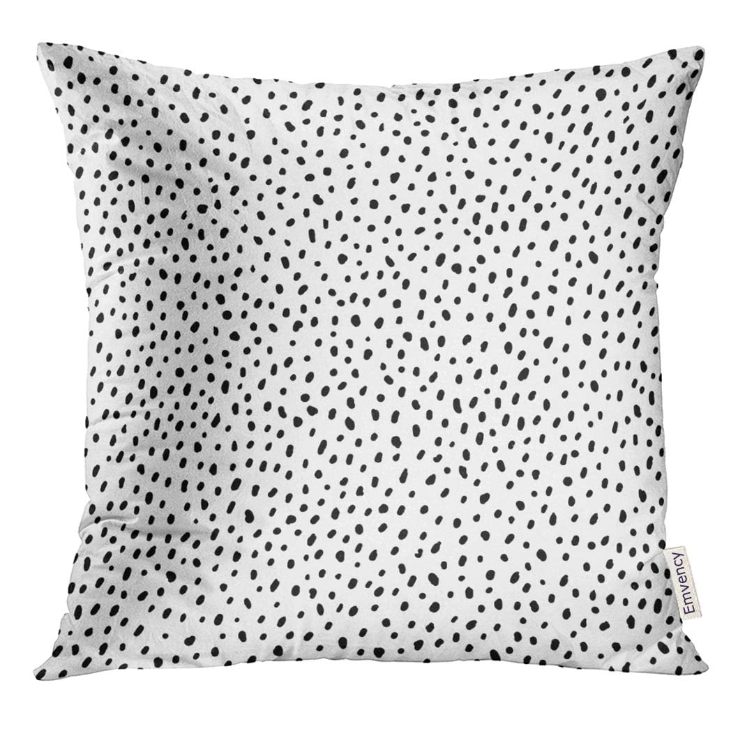 STOAG Spot Polka Dot Simple Structure Abstract with Many Scattered Pieces Black and White Design for Scatter Throw Pillowcase Cushion Case Cover 16x16 inch