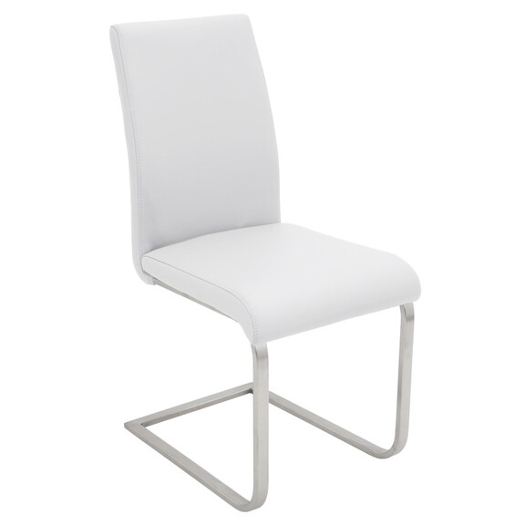 Foster Contemporary Dining Chair in Stainless Stee...