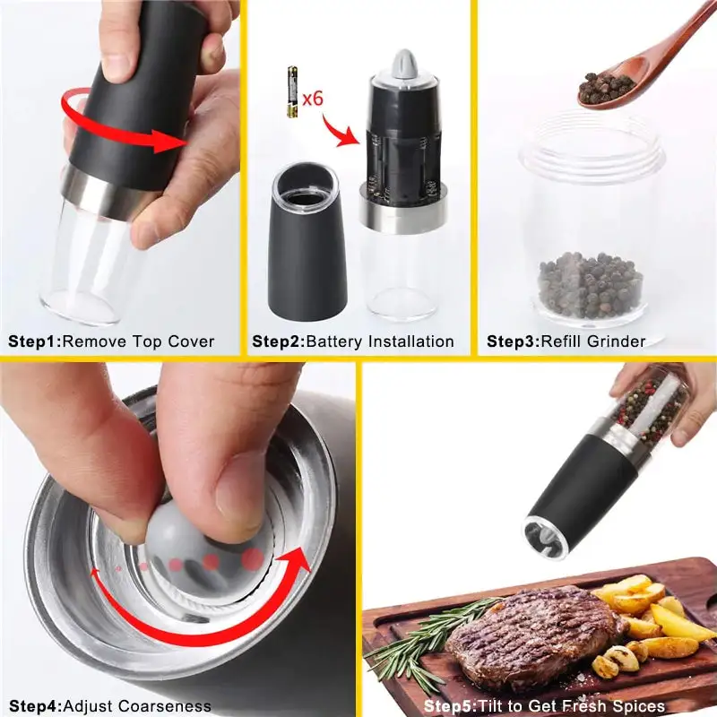 Electric Salt and Pepper Grinder